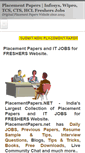 Mobile Screenshot of placementpapers.net