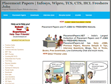 Tablet Screenshot of placementpapers.net